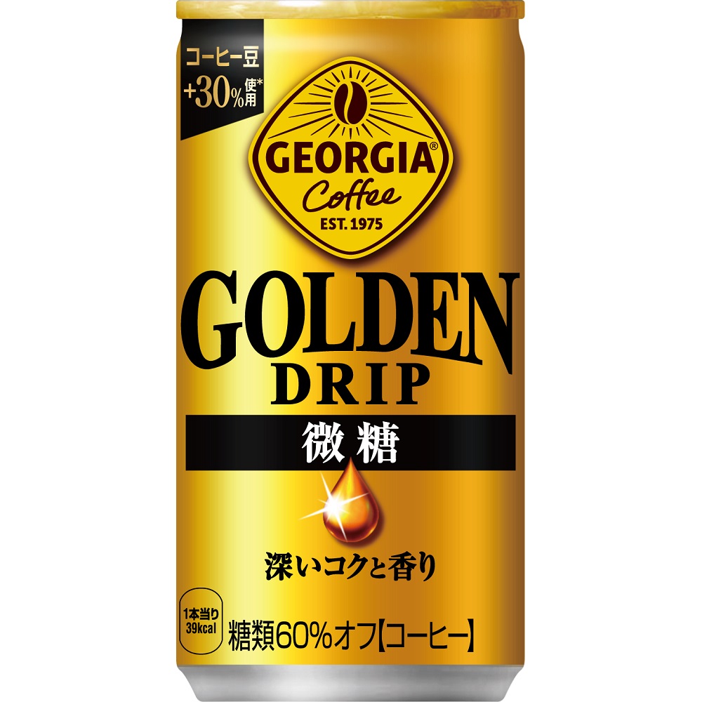 【1・2ケース】ジョージア ゴールデンドリップ 微糖　185g缶