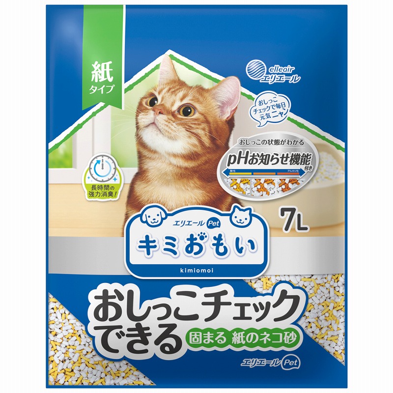 大王製紙］エリエール キミおもい おしっこチェックできる 固まる紙の