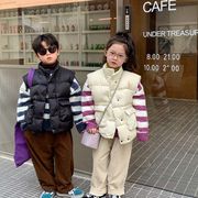 【秋新作】韓国風子供服 ベビー服 キッズ 男女兼用 お出かけ ダウンベスト