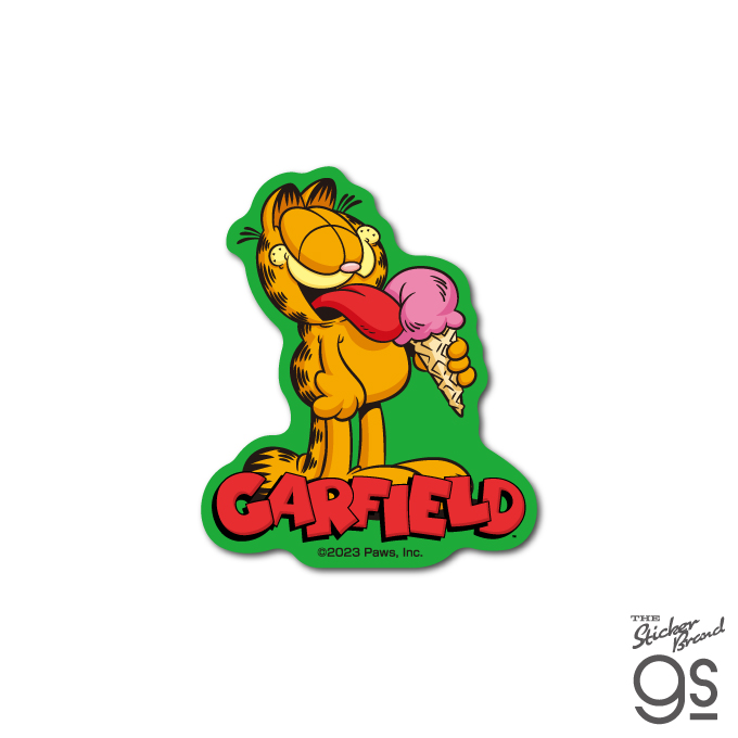 ガーフィールドミニステッカー キャラクターステッカー アメリカ アニメ Garfield 猫 gs 公式グッズ GF-046