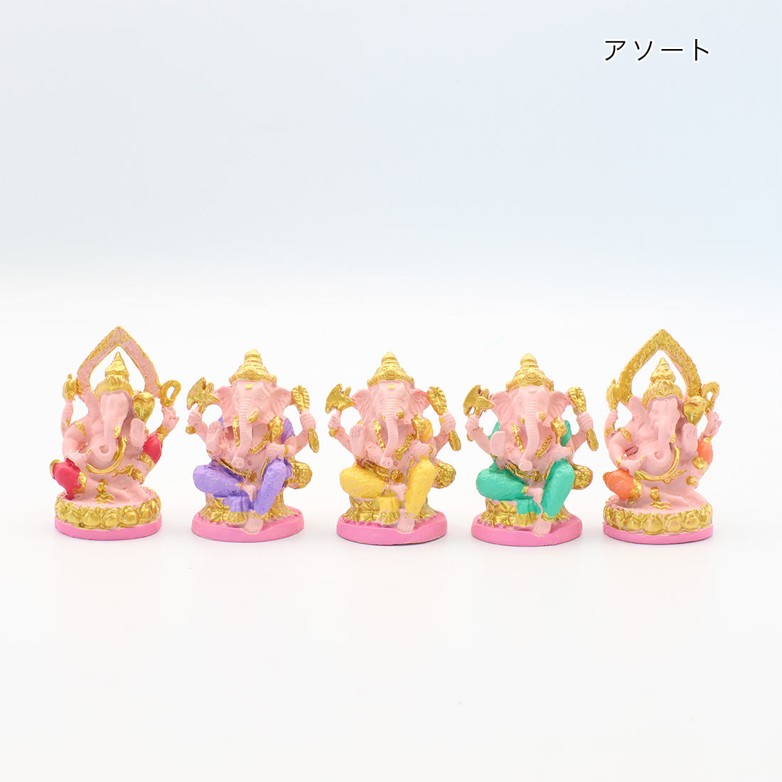 レジン ピンクガネーシャS アソート(SR)[置物人形 仏陀 神様 レジン ピンクガネーシャS アソート(SR)[置物人形 仏陀 神様