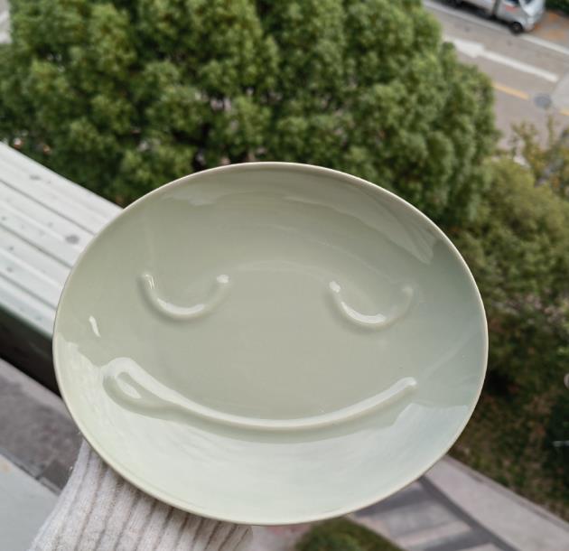 INS  超人気  かわいい 笑顔  給食盤  お皿  陶器の皿  果物  デザート皿  撮影用具  写真撮影用