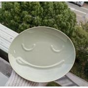 INS  超人気  かわいい 笑顔  給食盤  お皿  陶器の皿  果物  デザート皿  撮影用具  写真撮影用