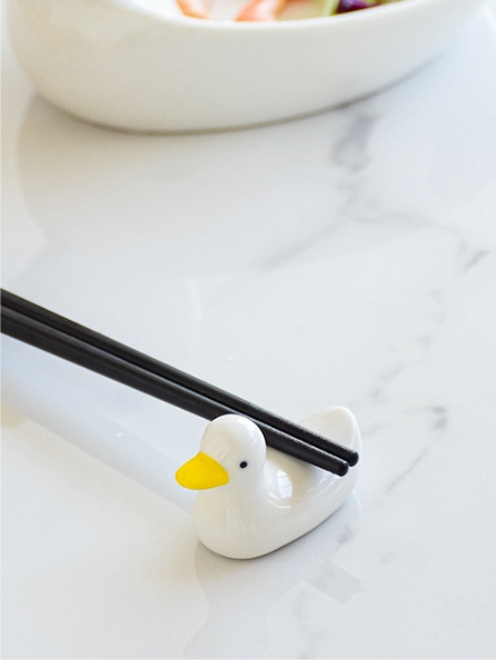 アヒル箸立て 銅 立てて飾れるアヒルのお箸置き［1個］ | ナガノグラス 