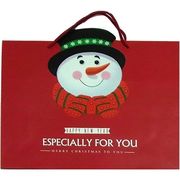 クリスマス ギフト バッグ かわいい 紙袋 プレゼント ラッピング 手提げ袋 トートバッグ 雪だるま