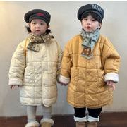 冬新作　韓国風子供服    暖かい服   コート   裹起毛   トップス    綿入れの着物   男女兼用  2色