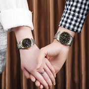 高精細大型デジタル自動機械式腕時計中高年ダブルカレンダーファッションカップルメンズ&レディース腕時計