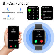 外国貿易 T17C Bluetooth 通話ウォッチ心拍数血中酸素検出音声アシスタントスポーツ歩数計