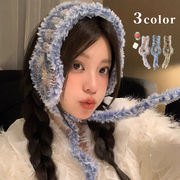 耳あて　イヤーマフ　ふわふわ　レディース　韓国ファッション　デザイン　秋冬　全3色
