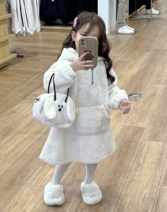 韓国風子供服 2023年冬新作 トップス 可愛い 裏起毛 防寒 ミドル丈