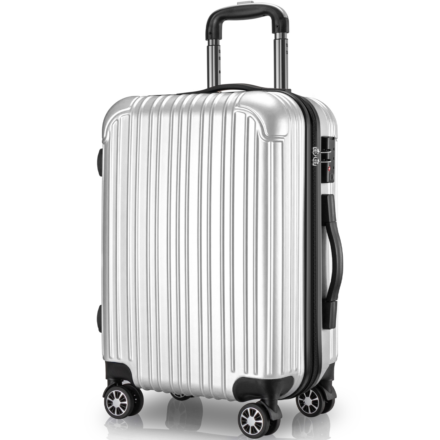 VARNIC スーツケース キャリーバッグ キャリーケース 静音 TSAローク PC素材 軽量 ファスナー式 Mサイズ