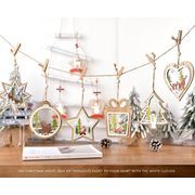 クリスマスツリー 木製チャーム クリスマス用 飾り クリスマスツリー用 Christmas 装飾品 6色