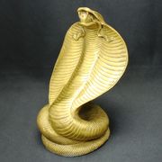 【風水 開運 インテリア】銅製　金運祈願のコブラ