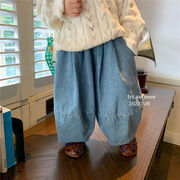 2023秋冬新作 韓国風子供服 キッズ服 ベビー服 デニム パンツ ロングパンツ ジーパン 人気