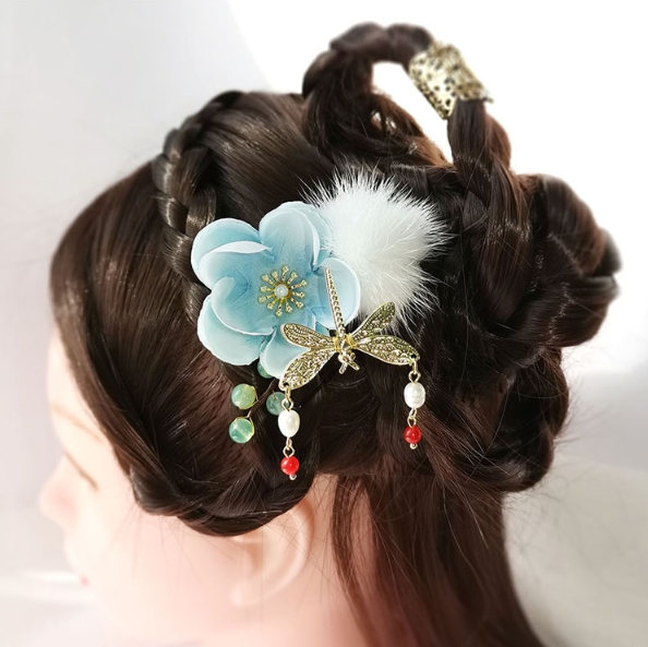成人式 卒業式 結婚式  ヘアアクセサリー 簪 花飾り 髪留め 髪飾りかぶりもの、成人式簪