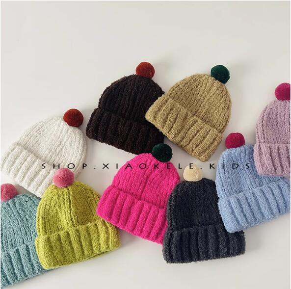 子供 キッズ 女の子 男の子 可愛い帽子 ニット帽子 飾り 暖かい