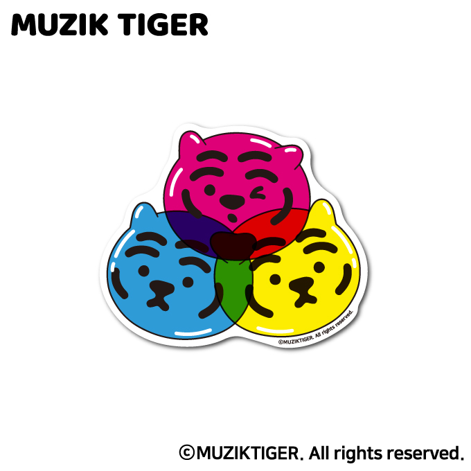 MUZIK TIGER ダイカットステッカー カラフルバルーン オシャレ ムジークタイガー 韓国 トレンド MUZ026
