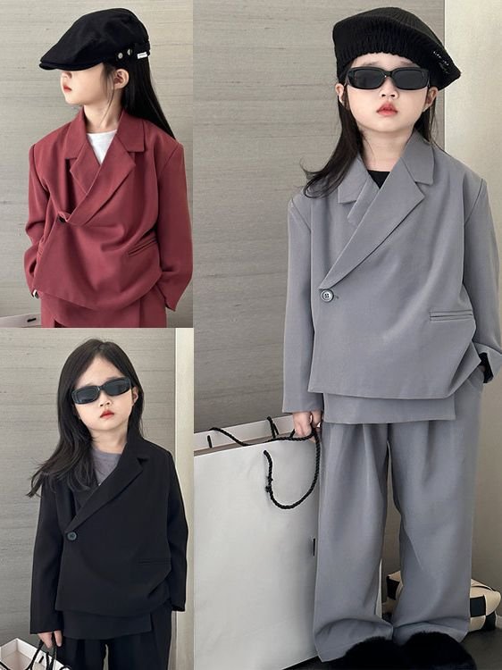 ★Girls★　 子供スーツセットアップ　90~160cm　秋冬　韓国キッズファッション