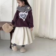 ★Girls★　 子供スカート　90~140cm　もこもこ　ボアスカート　韓国キッズファッション