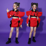 子供用スパンコールダンス衣装  JAZZ 仮装団体服  演出装ヒップホップダンスチアリーダー