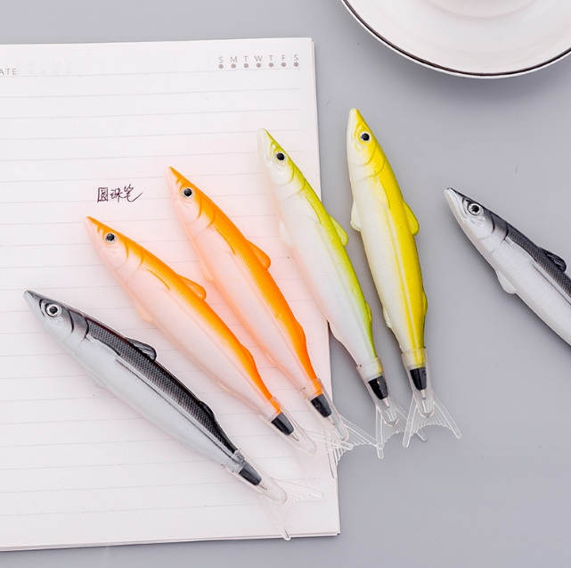 魚 文房具 ペン ボールペン 筆記用具 手帳用ペン サインペン 【黒い 