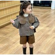 2024春 新作 韓国風子供服  ベビー服   ジャケット +ショートパンツ  2点セット