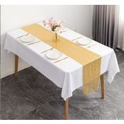 ティーテーブルマット ブライダルテーブルクロス 宴会テーブルクロス 装飾テーブルクロス 純色