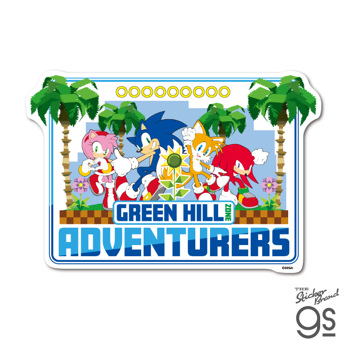 ソニック ビッグサイズステッカー GREEN HILL ZONE セガ Sonic ソニックシリーズ キャラクター SONIC17