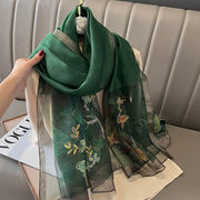 初回送料無料　新作レディースファッション　オシャレ　春夏　シルク風　スカーフ　人気ストール