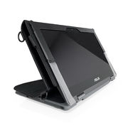 11.6インチ Chromebookマルチ対応 手帳型レザーケース　ブラック