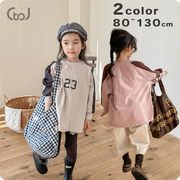 ★全2色★　子供服　子供Tシャツ　80~130cm　23 オーバサイズ　長袖　韓国キッズファッション