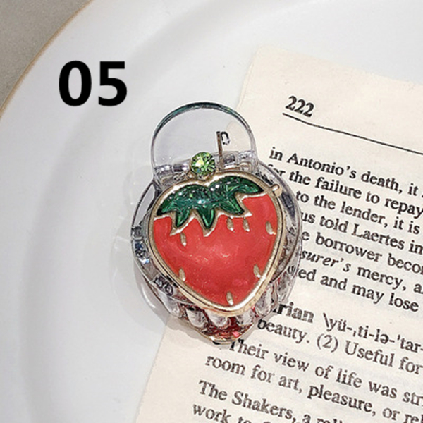 かわいいヘアピン ミニ バンスクリップ いちご ヘアクリップ スイカ