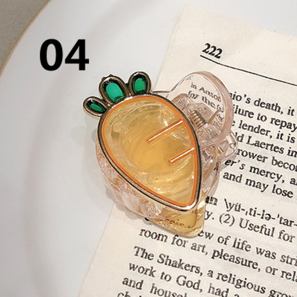 かわいいヘアピン ミニ バンスクリップ いちご ヘアクリップ スイカ