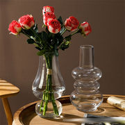 今だけ数量限定大特価セール 家の置物 テーブル装飾 撮影道具 瓢箪の異形花瓶 花瓶 レトロ ガラスの花瓶