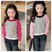 2024春新作 韓国風子供服 ベビー服 女の子  カジュアルトップス 長袖ニットセーター90-150cm