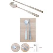 高麗人参 スプーンと箸セット ステンレス食器 韓国雑貨 スプーン 箸 セット食器 衛生的 便利