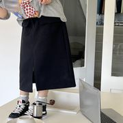 ★Girls★　子供服　100~160cm　前ポケットロングスカート　春夏　韓国キッズファッション