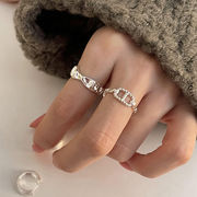韓国 韓国ファッション　925シルバー リング　アクセサリー 指輪　ハンドメイド 指輪　ハンドメイド