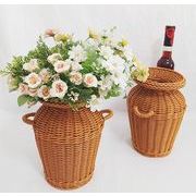 INS 人気  編み  花瓶    花瓶の置物   花かご  置物を飾る   インテリア  創意撮影装具  雑貨