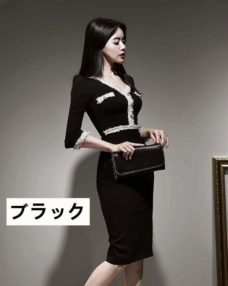 ミディアム丈ドレス 膝丈ワンピース セクシー 上品 タイトドレス ミディアム丈ドレス 膝丈ワンピース セクシー 上品 タイトドレス