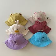 ★全7色★　子供帽子　カラフルアニマルバケットハット　ベビーハット　紫外線対策　韓国キッズハット