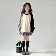 2024 春新作  韓国風子供服  ベビー服   長袖 Tシャツ or スカート  女の子