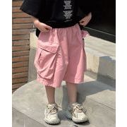 2024 ins 韓国風子供服  ベビー服  ボトムス  ピンク  ショートパンツ  子供ズボン