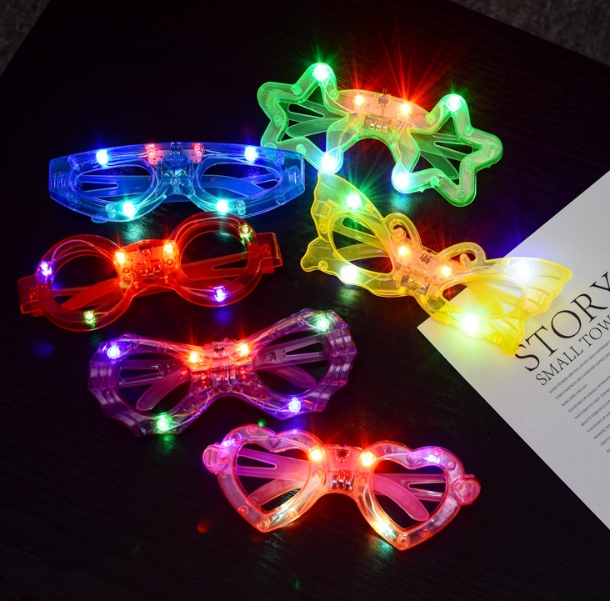 発光めがね  縁日玩具    LED  デコパーツ  置物  デコレーション   パーティー用品   発光おもちゃ