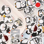 45枚入 可愛い ペンギン ステッカー  手帳素材  可愛い  動物 装飾ステッカー  ペンギン雑貨  シール