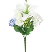 【造花】インテリアブッシュSリリー　ホワイト　FBC-8241W