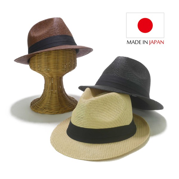 　日本製パナマ風ペーパーシート中折　ヤング帽子
