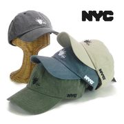 NYCライセンスEMBウォッシュコットンローキャップ　ヤング帽子