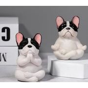 フレンチブルドッグ かわいい 樹脂犬 プレゼント 装飾用 動物モデル  犬デコレーション