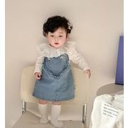 韓国ファッション 2024春夏新作 ストラップのスカート 韓国子供服 INS 子供服 可愛い  スカート 73-100